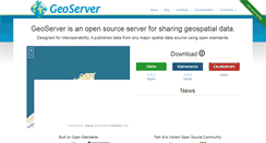 Desktop Screenshot of geoserver.org