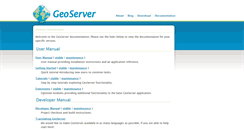 Desktop Screenshot of docs.geoserver.org